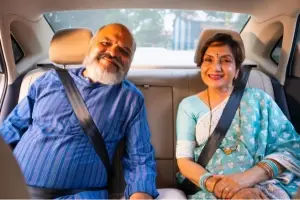 Senior Couple in Kerala Taxis