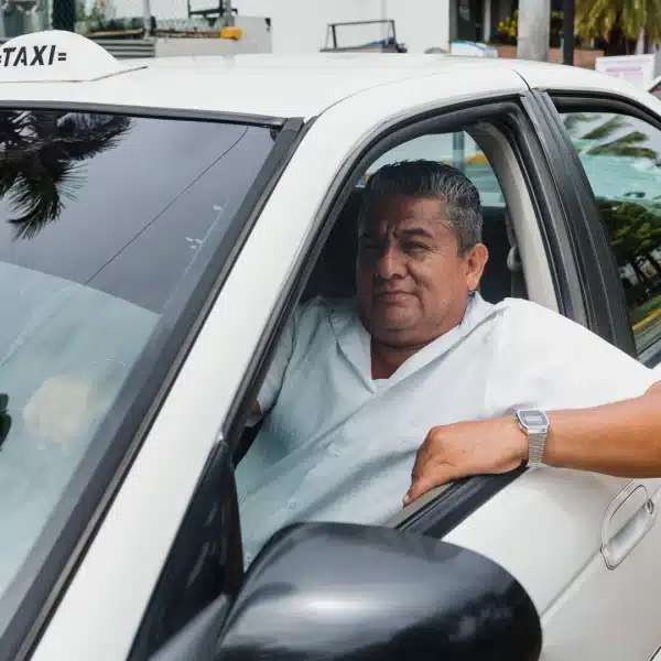 Driver on airport transfer duty